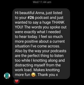 Podcast Testimonial Screenshot
